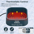 Extra Large Heated Water Bowl - 5.5L Outdoor Heated Dog Bowl with Anti-Chew Cord, Heated Pet Bowl Provides Drinkable Wat