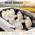 Buatis Large Dog Car Seat Cover with Dog Bed Mat for Back Seat Half - Single Seat Travel Hammock Extender, Waterproof Hard Bottom for Medium & Large Dogs, Car SUV Truck Vehicle