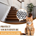 Hmdivor 10ft Cat Scat Mat with Spikes Outdoor, Scat Mats for Dogs, Includes 8 Garden Staples