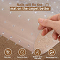 Carpet Protector, Clear PVC Doorway Mat for Cats & Dogs