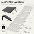 Dog Ramp for Stairs – Non-Slip Pet Steps with Locked-in Carpet & Iron Frame, Helps Senior Dogs & Small Breeds Climb Safe