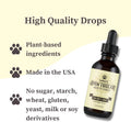 Cat Glucosamine Liquid Supplement with Chondroitin, Hyaluronic Acid & Taurine - Sophie's Apawthecary Hip & Joint Drops for Cats, Pain Relief & Joint Mobility Support, Plant-Based, Made in USA, 2 oz