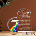 Pet Memorial Gifts, Sympathy Gift for Loss of Dog Cat, Pet Memorial Acrylic Rainbow Bridge Decorations Condolences Gifts for Pet Loss Remembrance Keepsake