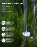 Pawfly 16 ft. Aquarium CO2 Proof Tubing Standard 3/16" Airline Tubing for Aquarium CO2 System Clear Aquarium CO2 Tubing 