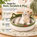 Instinct Basket for Cats - Stimuli Handwoven Cotton Rope Enrichment Bed
