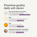 PetLab Co. Probiotics for Dogs - Support Gut Health, Occasional Diarrhea, Digestive Health, Paw Licking & Seasonal Allergies - Pork Flavor - 30 Soft Chews - Formulated for Small Dogs