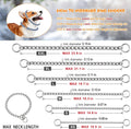 TagME Chain Choke Collar for Dogs, No Pull Slip Training for Small Dogs