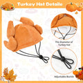 BWOGUE Medium Dog Thanksgiving Turkey Adjustable Party Hat