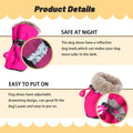 Dog Snow Boots, Dog Shoes for Winter, Dog Winter Boots for Small Medium Dogs Puppies, Dog Boots & Paw Protectors with An
