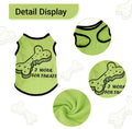 hoyuwak 8 Pieces Pet Shirts Funny Dog Printed Clothes Breathable Cool Puppy Sleeveless Vests for Summer