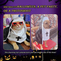 MANON ROSA Cat Halloween Costume, Funny Nun Dress for Cats & Small Dogs, S