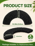 ZILAMGOO 8-Pack Carbon Filters Compatible with LR4 Litter Box