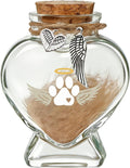 Chowsie Loss of Dog Cat Pet Sympathy Gift, Memorial Bottle for Pet Hair, Pet Fur Keepsake, Heart-Shaped Glass Memorial Bottle, Dog Hair Keepsake, Dog Memory Memorial Keepsake