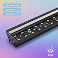 REPTITRIP 27-Inch LED UVB Reptile Light with Auto On/Off & Preset Day-Night Cycle Dimming, 4 UVI Modes Fixture Controlle