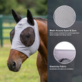 Fly Mask with Ears for Horses Soft Stretchy Mesh Horse Face Cover