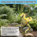 2 Pack Snake Climbing Rings for Ball Python & Corn Snake,Reptile Enrichment Toys for Snake,Ball Python Tank Decor,Reptil