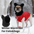 Dog Snood Winter Hood with Ear Protection, Fleece Neck Warmer for Dogs