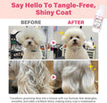 Dog Detangler & Dematting Spray - Leave-in Conditioner, Classic Powdery Scent | Infused with Coconut Oil, Jojoba Oil, and Squalane for Easy, Tangle-Free Grooming - 3.38 fl. oz