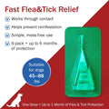 Flea and Tick Prevention for Dogs, 6-Month Supply, Large Dog Flea, Tick & Mosquito Control, Repellent, 44–88 lbs, 24-Hou