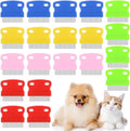 Patelai 20 Pieces Tear Stain Remover Comb Dog Flea Comb Stainless Steel