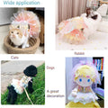 Rainbow Butterfly Dog Dresses for Small Dog Girl Puppy Lace Tutu Princess Dress Cat Outfit Pet Butterfly Costume for Kit