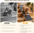 Dog Ramp for Stairs,2 Pack Adjustable Foldable Wooden Pet Steps Senior Dogs