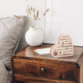 Maitys Pet Memorial Gift for Loss of Dog Sympathy Bereavement Remembrance Dog Cat Pass Away Condolence Gift Heart Shape Wood Sign When Tomorrow Start Without Me Wooden Plaque for Table Desk (Khaki)