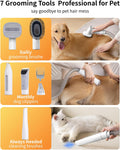 ZKSCOOL Dog Grooming Kit & Dog Grooming Vacuum with Suction, 6 in 1 Pet Grooming Vacuum for Shedding, Low Noise Dog Hair Vacuum with 1.5L Cup, Electric Dog Clippers for Grooming Thick Hair Cats & Dogs