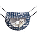 Cat Hammock for Cage with Ball,Hanging Pet Hammock Bed Adjustable,Double Layer Soft Sleeping Hammock for Cats,Ferret,Puppy,Rabbits,Small Animals,1Pack (Blue)