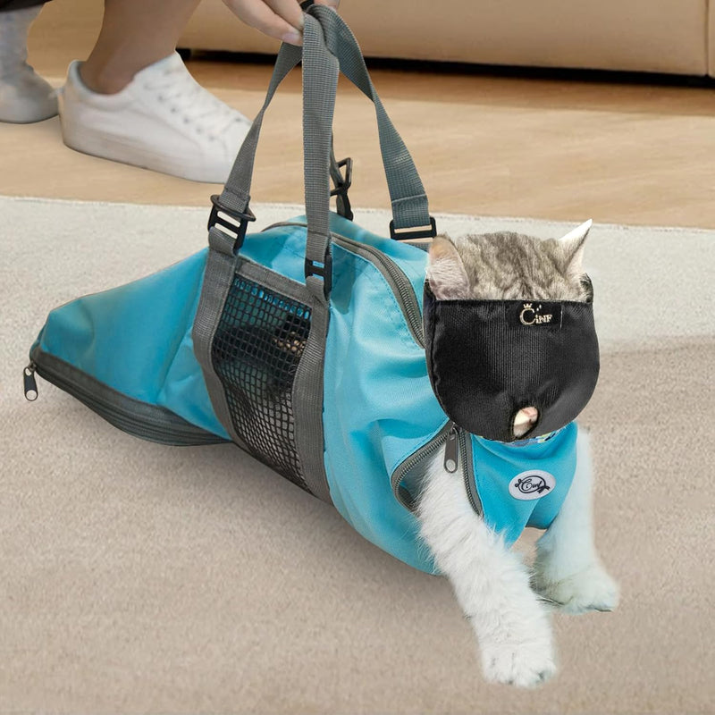 Cinf Cat Restraint Grooming Bag, Anti-Scratch Tool for Nail Trimming