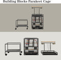 51" Small Bird Cage with Stand,Parakeet Cage, Parrot cage with Parakeet Toys, Bird Cage Accessories for Lovebirds Cockatiel Conure Finch Canary Budgie