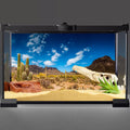 24x12 in Reptile Habitat Background Blue Sky Cactus Desert Tank Backdrop