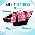 Dog Life Jacket Swimming Vest - Small Puppy Pool Float, Cat Boating Clothes