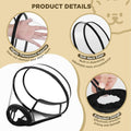 Dog Cone Collar for After Surgery,Transparent Dog Cones Alternative for Small Large Medium Size Dogs,Adjustable Depth Pe