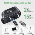 Rechargeable Dog Bark Collar with Beep Vibration and Shock,Anti Barking Collar for Small Medium Large Dogs, Humane Dog T