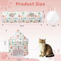 2-in-1 Cat Play Set, Pop-Up Cat Tunnel Rest Hut with Plush Ball Toys