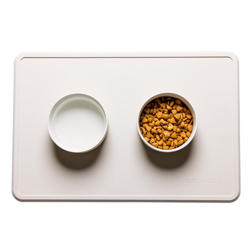 Remy+Roo Stone Silicone Dog Food Mat for Pet Bowl | 23.6