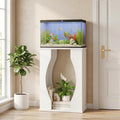 HOOBRO 10-Gallon Aquarium Stand, 2-Tier Fish Tank Stand, Modern White
