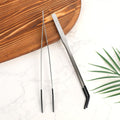 4pcs Reptile Feeding Tongs, Stainless Steel Straight Curved Aquarium Feeder Tweezers Tools with Rubber Tips for Bearded 