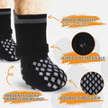 KOOLTAIL Anti Slip Dog Socks Shoes for Hot Pavement to Prevent Licking Paws Scratching, Pet Boots & Paw Protector for Hardwood Floors, Dog Grip Booties for Small Medium Large Senior Dogs, Black M