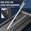 LED Aquarium Hood, Colored Lights, Fits 24" Framed Aquariums, Black