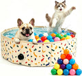 Foldable Dog Ball Pit with 64 Balls Included & Dog Pool 2-in-1