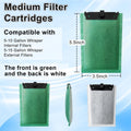 driamor 6 Pack Medium Filter Cartridges Replacement Compatible with Whisper 10i/IQ10/PF10 Aquarium Filter 5-10 Gallons
