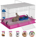 STILLCOVE Small Rabbit Cage Indoor, with Water Bottle & Food Bowl & Mat