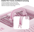 RIZZARI 22" Hard Cat Carrier: Travel Kennel for Cats & Small Dogs