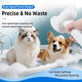 Electric Rotating Massage Dog Shampoo Spray Dispenser with Foam Brush [2026 Upgraded Version] Dual-core Electric pet Bat