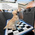 ROUWINNE Backseat Dog Bed Non-Slip, Dog Bed for Car Back Seat Soft and Comfortable, Back Seat Pet Bed Mat for Travel, Pet Car Blanket for Backseat Extender and Seat Covers Checkered (51”X 23.5”)