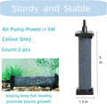 AQUANEAT Aquarium 5 inch Air Stone Cylindrical 2 Pack, Large Airstone, Aerator Bubble Diffuser, Air Pump Accessories for