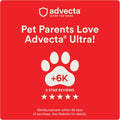 Advecta Ultra Flea and Tick Prevention for Dogs - Large Dog Flea and Tick Treatment & Control - Mosquito Repellent - Fast Acting Waterproof Topical Drops, 4 Month Supply