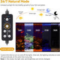 hygger 14W LED Aquarium Light, 12-18 Inch Fish Tank Light with Timer Auto On/Off, Sunrise Sunset Mode, Adjustable Bright
